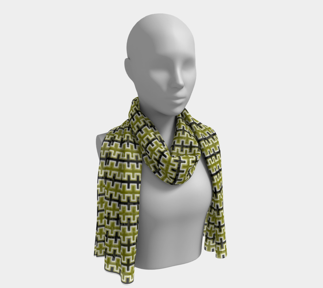 Black, Olive Green, and White Southwest Blanket preview #1