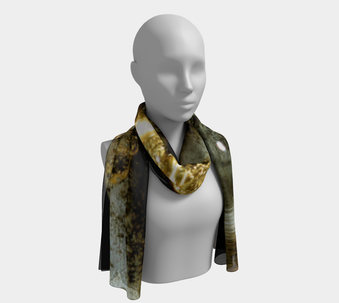 Golden streams long scarf preview #1