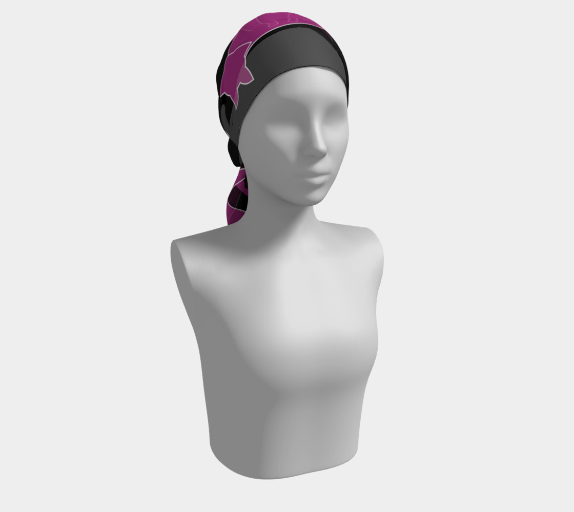 Fox Purple Silhouette Long Scarf preview #2