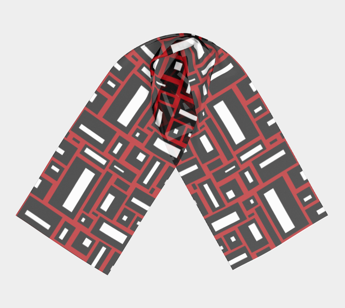 Simple Geometric in Black, White and Red 1 preview #3