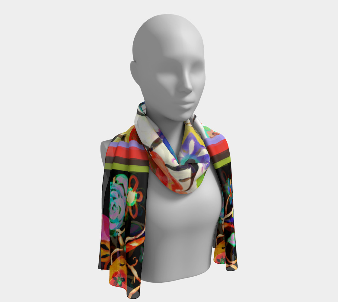 Pretty Floral Day Long Scarf preview #1