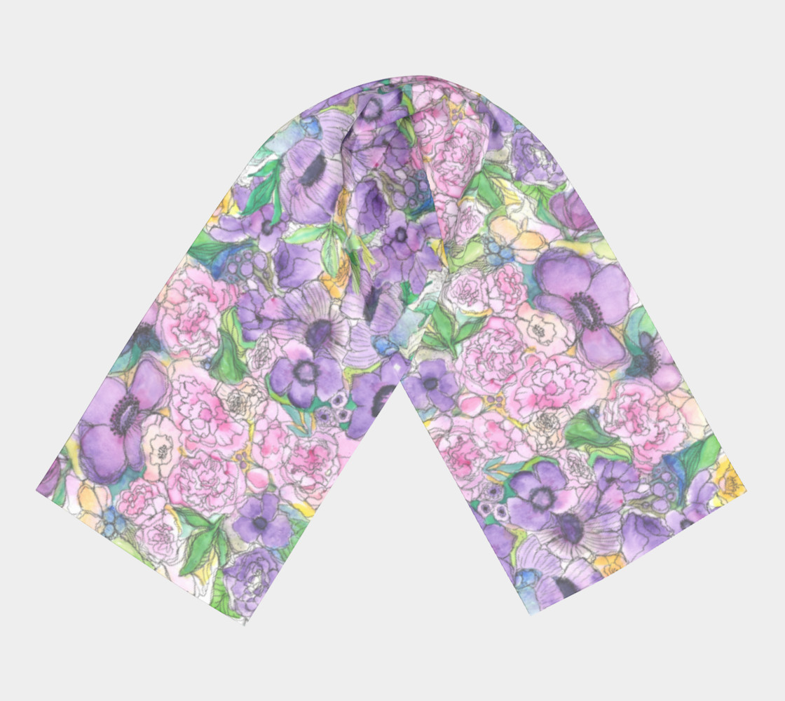 Aperçu de Peony & Poppy Long Scarf #3