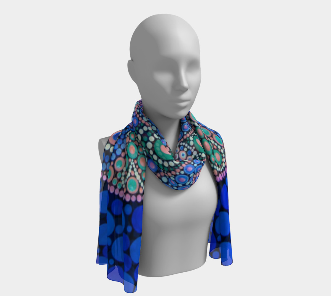 BlinkitArtLongScarfBlue preview #1