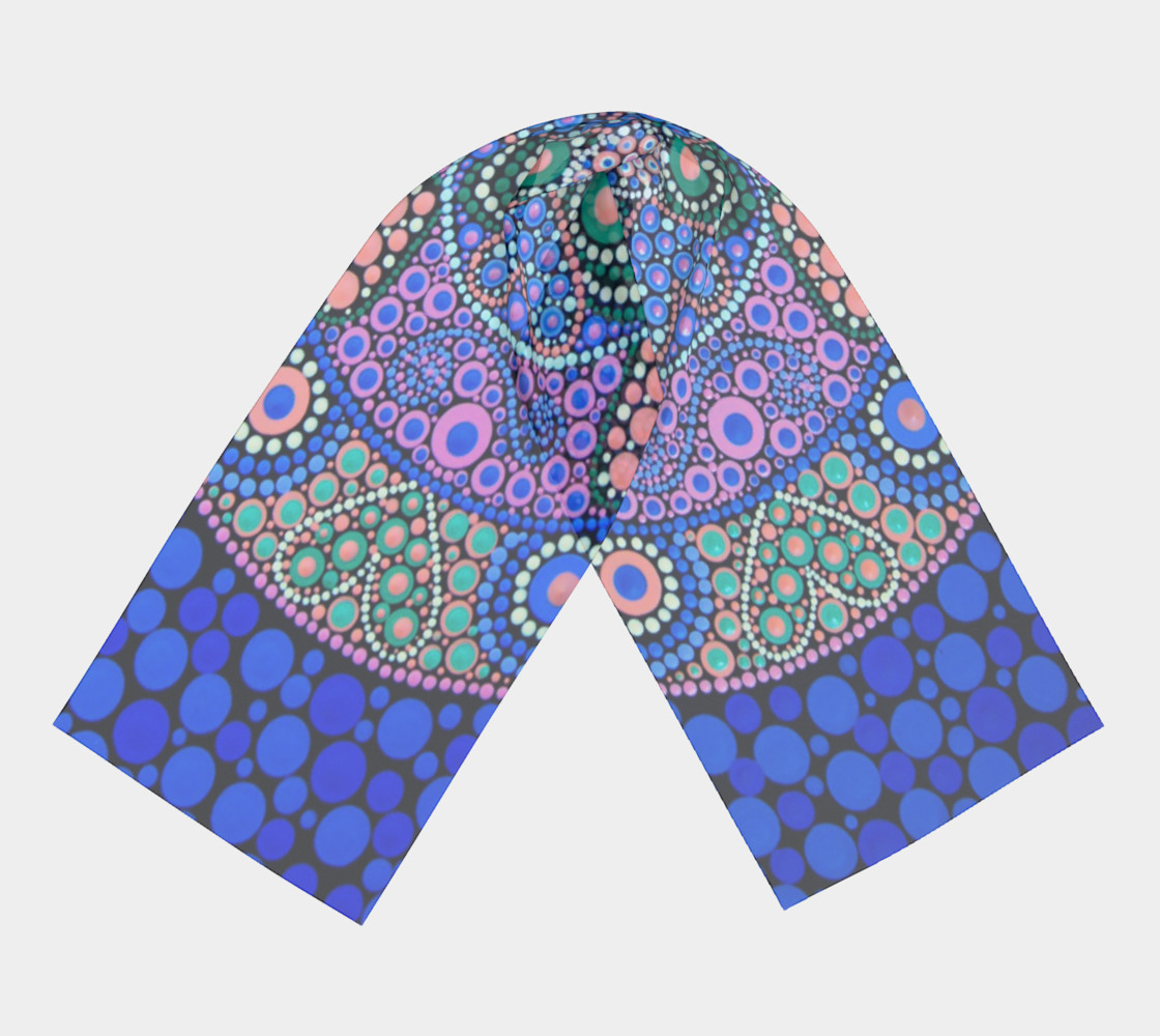 BlinkitArtLongScarfBlue preview #3