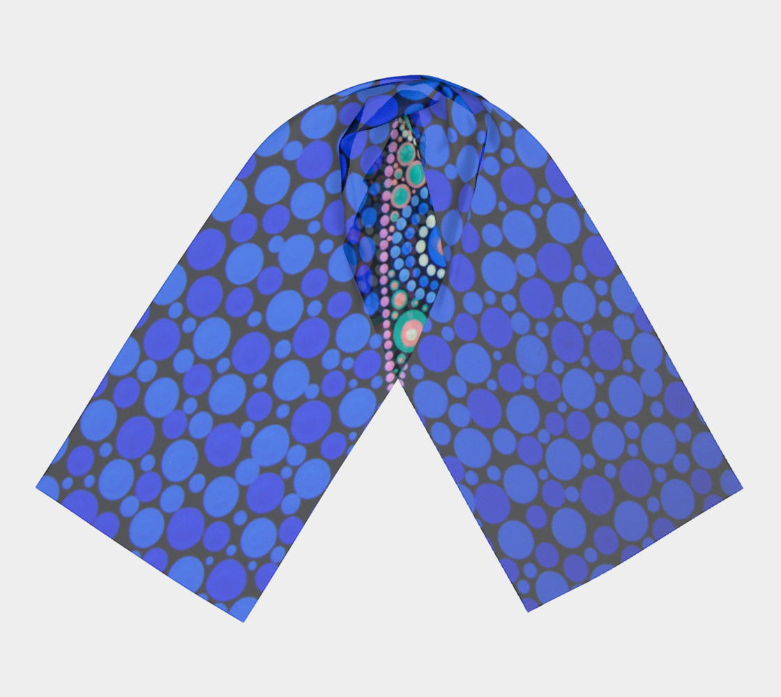 BlinkitArtLongScarfBlue1 preview #3
