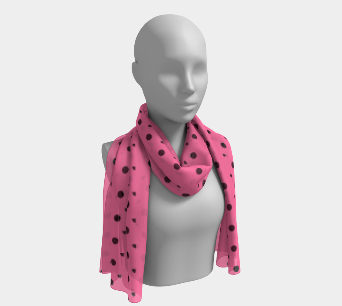 Tracks Bubble Gum Long Scarf preview #1