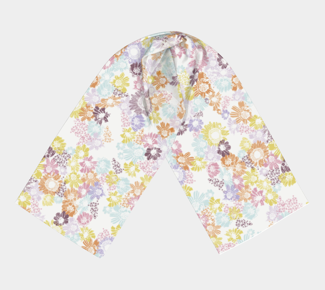 Aperçu de Sunflower Floral Garden Long Scarf #3