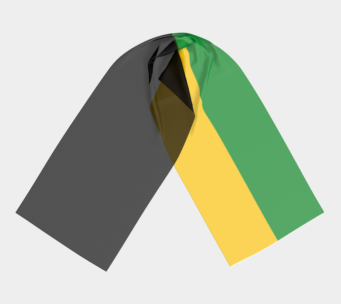 Jamaican Flag Long Scarf preview #3