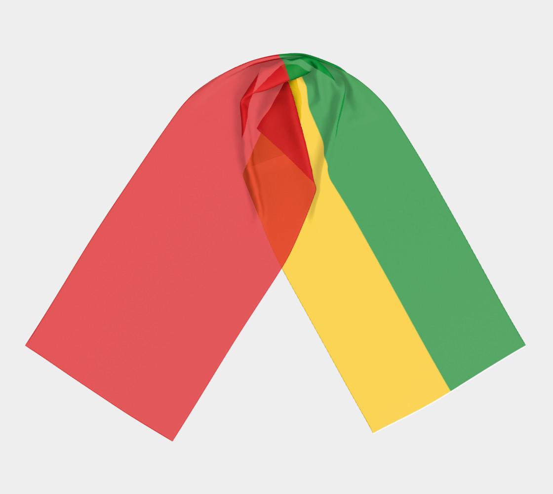 Red Gold and Green Flag Long Scarf preview #3