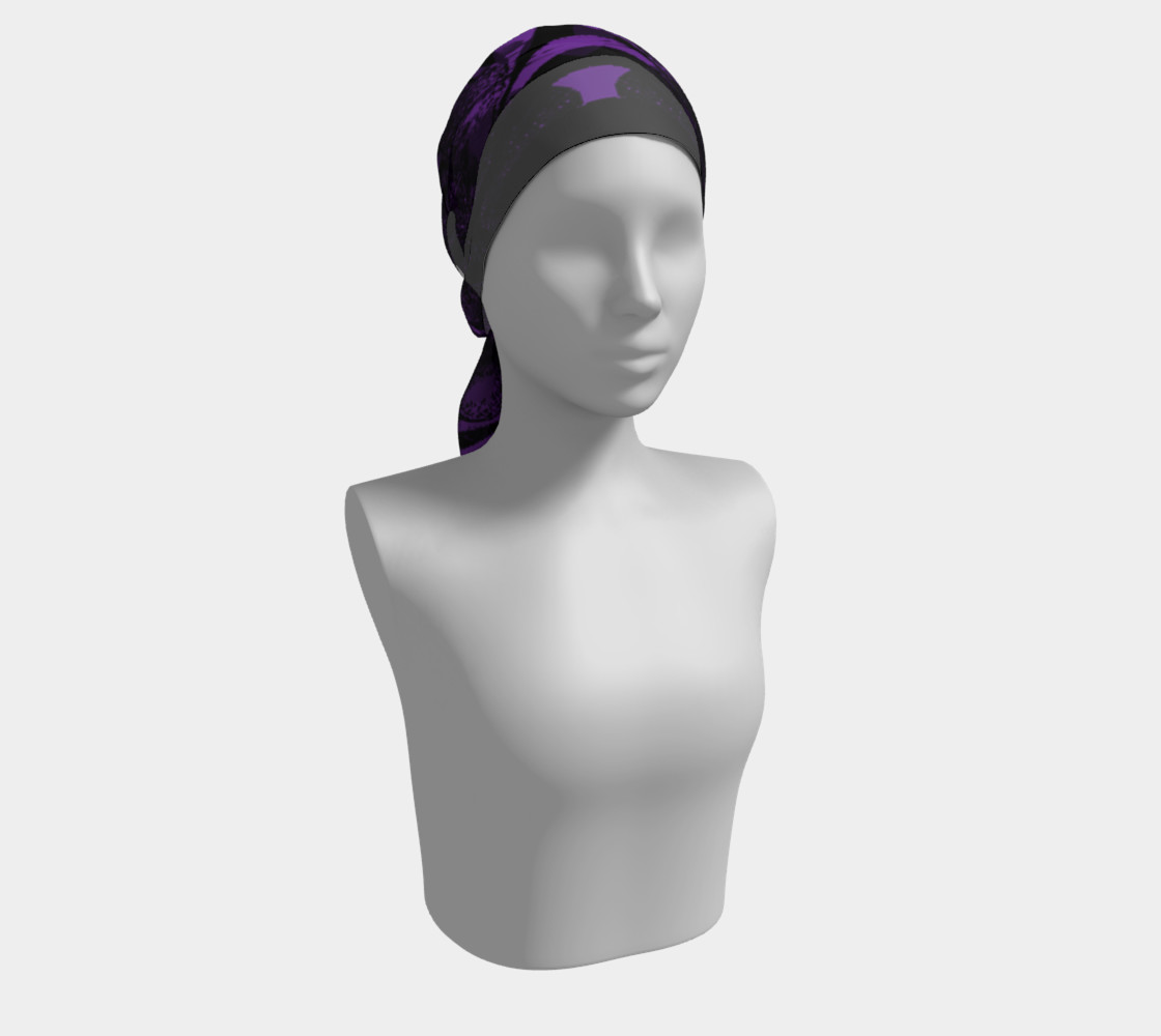 Purple Violets Long Scarf preview #2