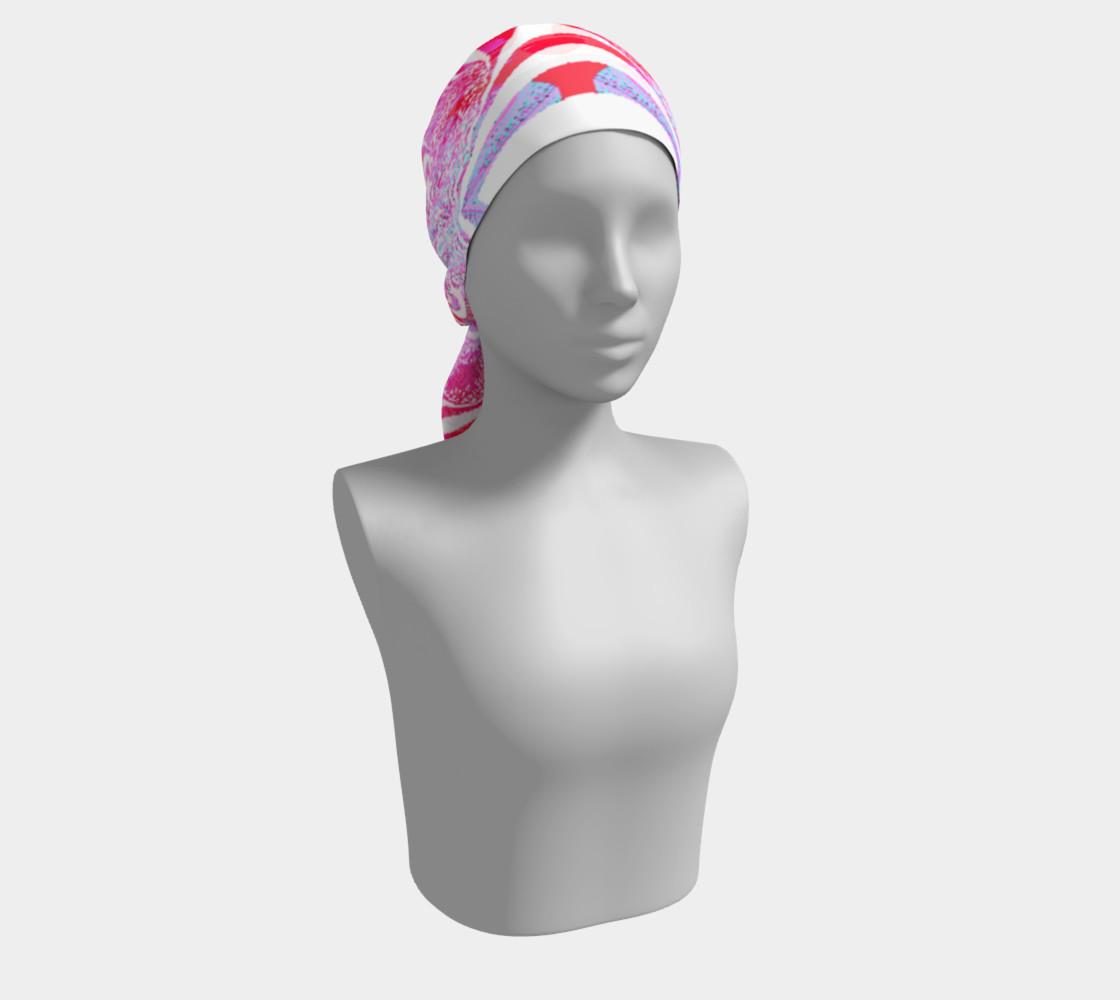 Red and Pink Violets Long Scarf preview #2