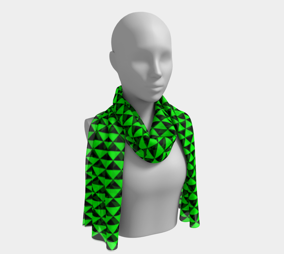 Black and Lime Green Triangles preview #1