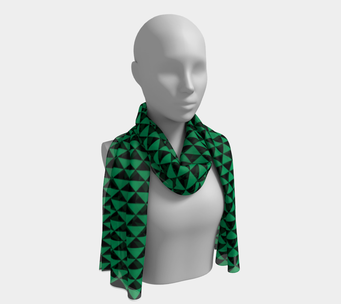 Aperçu de Black and Shamrock Green Triangles #1