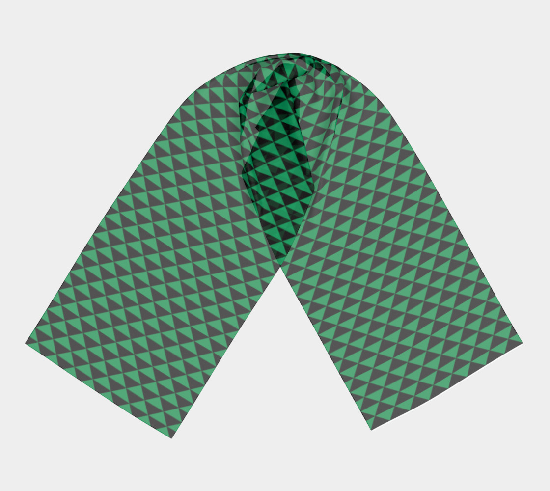 Aperçu de Black and Shamrock Green Triangles #3
