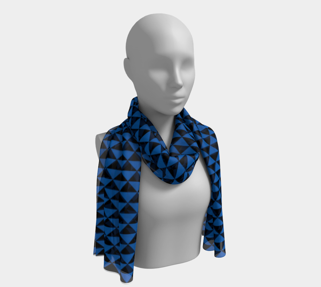 Black and Turquoise Blue Triangles preview #1