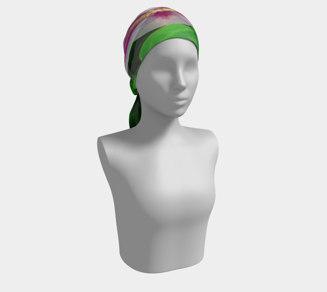 Wet Look Flower Scarf preview #2