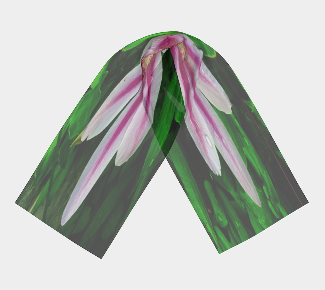 Wet Look Flower Scarf preview #3