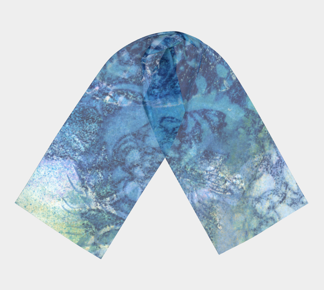 Aperçu de Gathering Blue Long Scarf #3