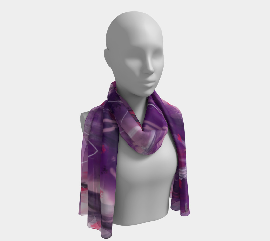 Foulard long Astral mauve preview #1