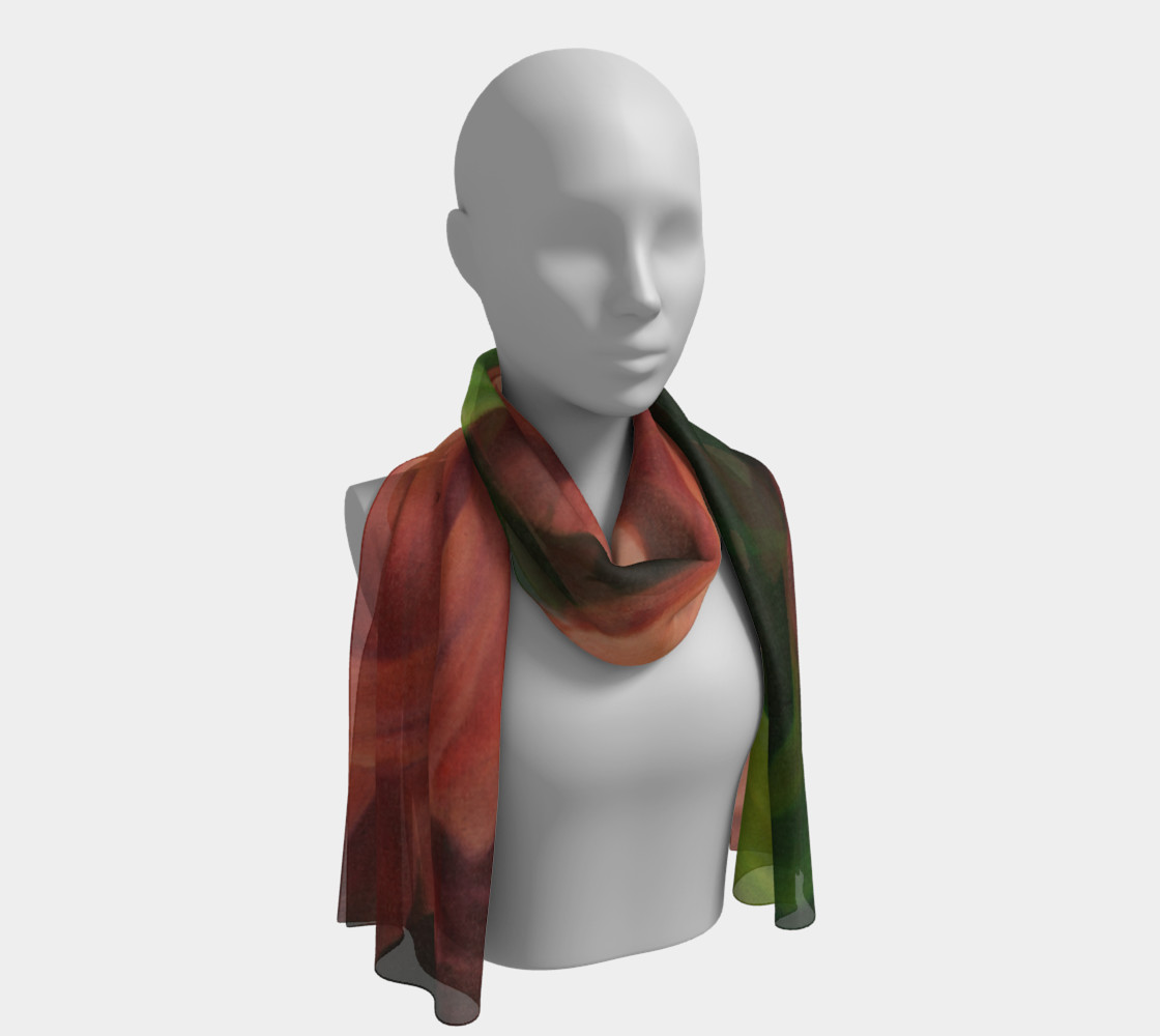 Spring Floral Long Scarf preview #1