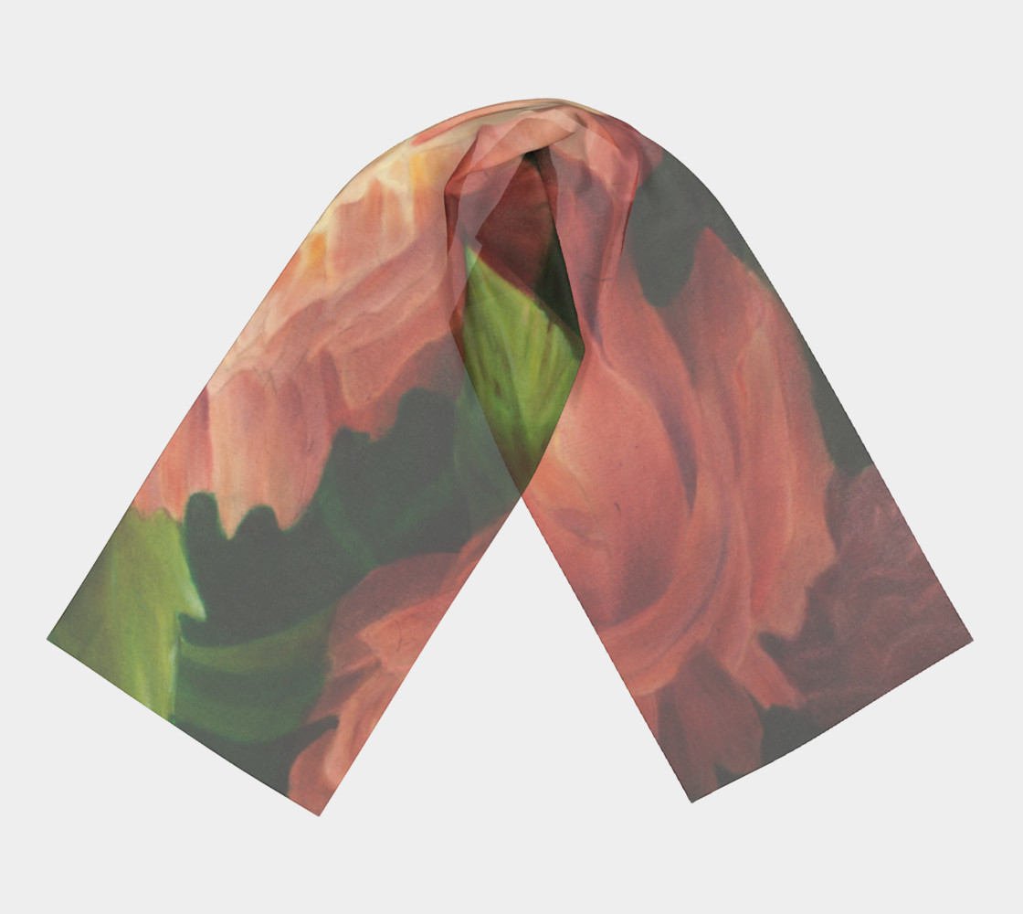 Spring Floral Long Scarf preview #3