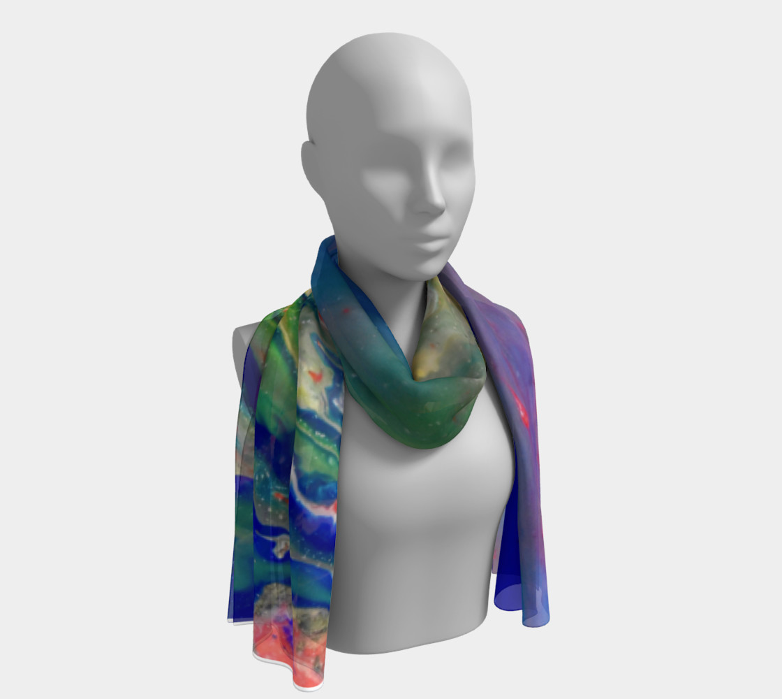 Aperçu de Beautiful Abstract Long Scarf #1