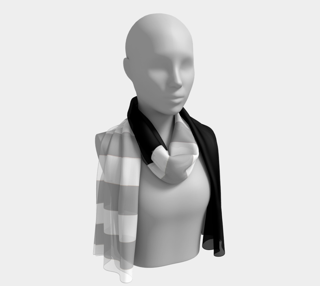 Aperçu de Black with gray and white stripes #1