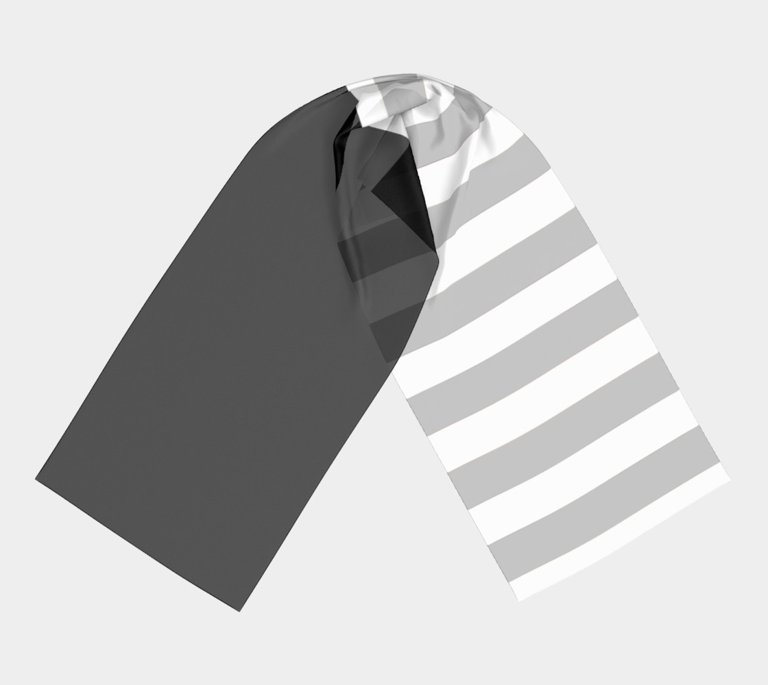 Aperçu de Black with gray and white stripes #3