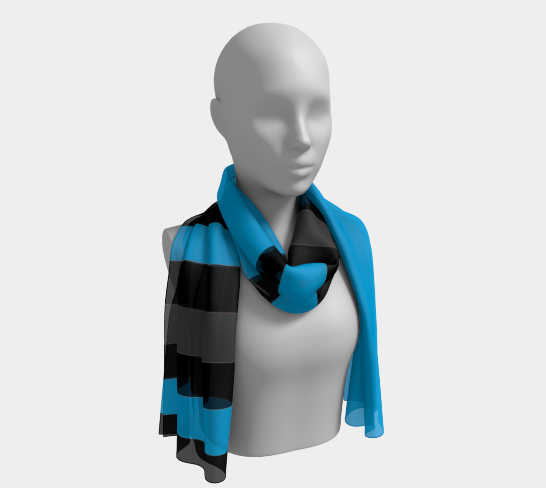 Aperçu de Blue with Black and gray Stripes #1