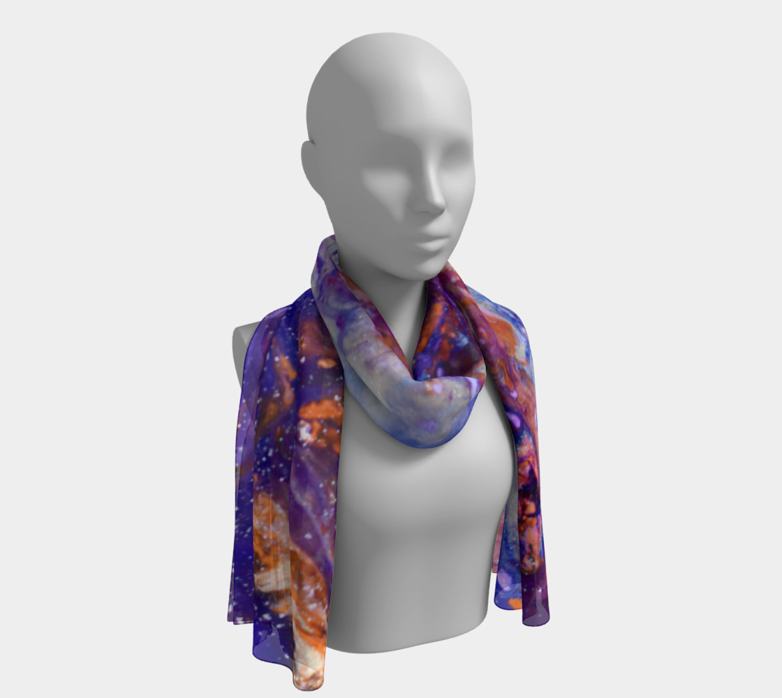 Aperçu de Powerful Abstact 2 Long Scarf #1