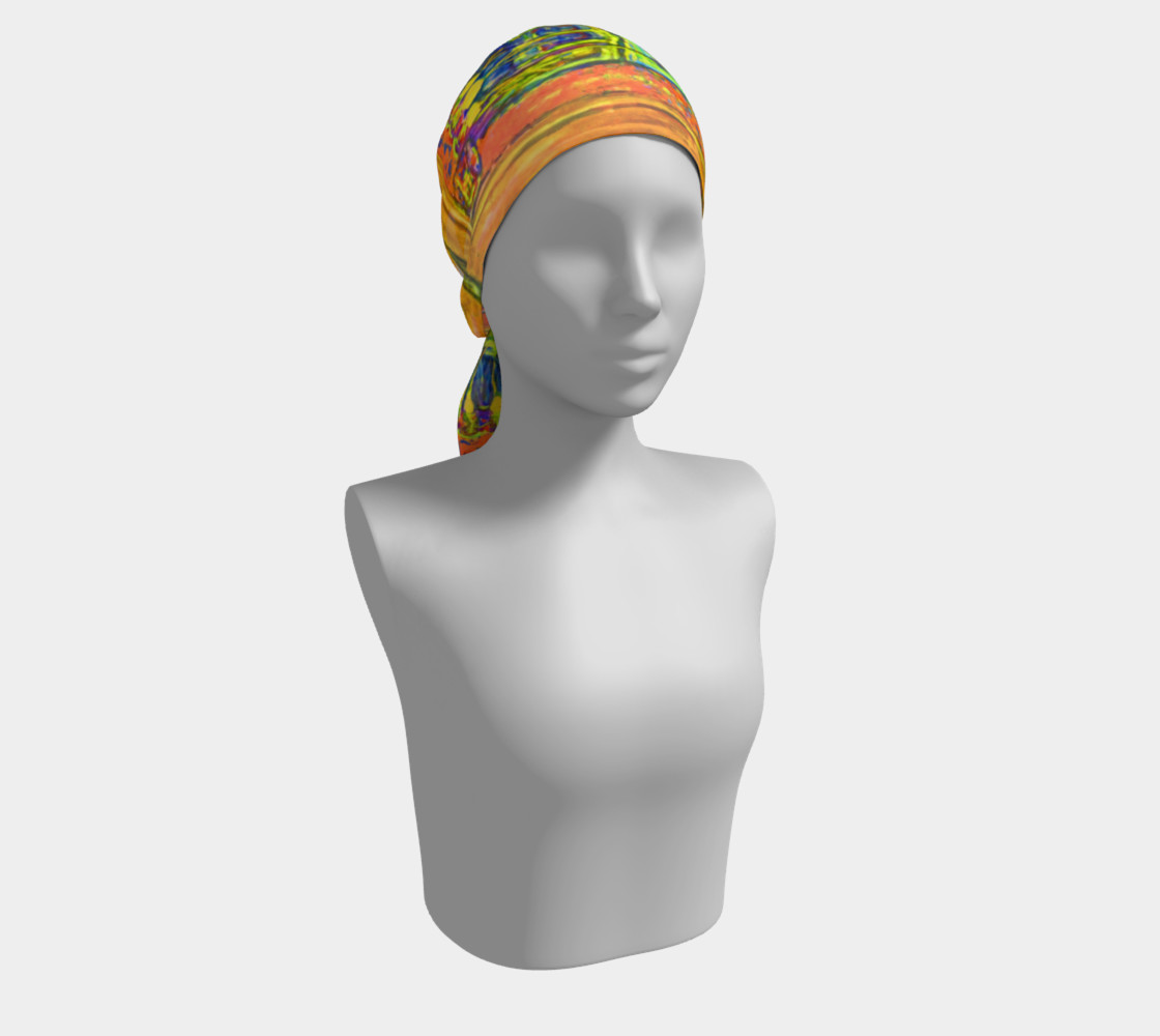 Aperçu de Channeling Vincent / Virtual Vincent™ Three-Window Panel Print Scarf #2