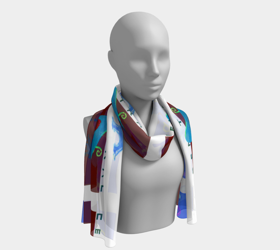 Aperçu de Fashion Art Central Sweet Repeat Long Scarf #1