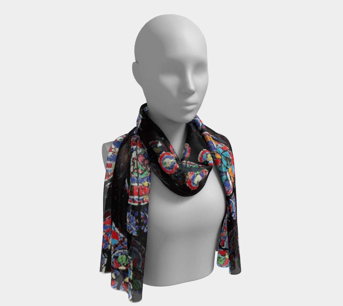 Rose South Window, Notre Dame Paris Long Scarf preview #1