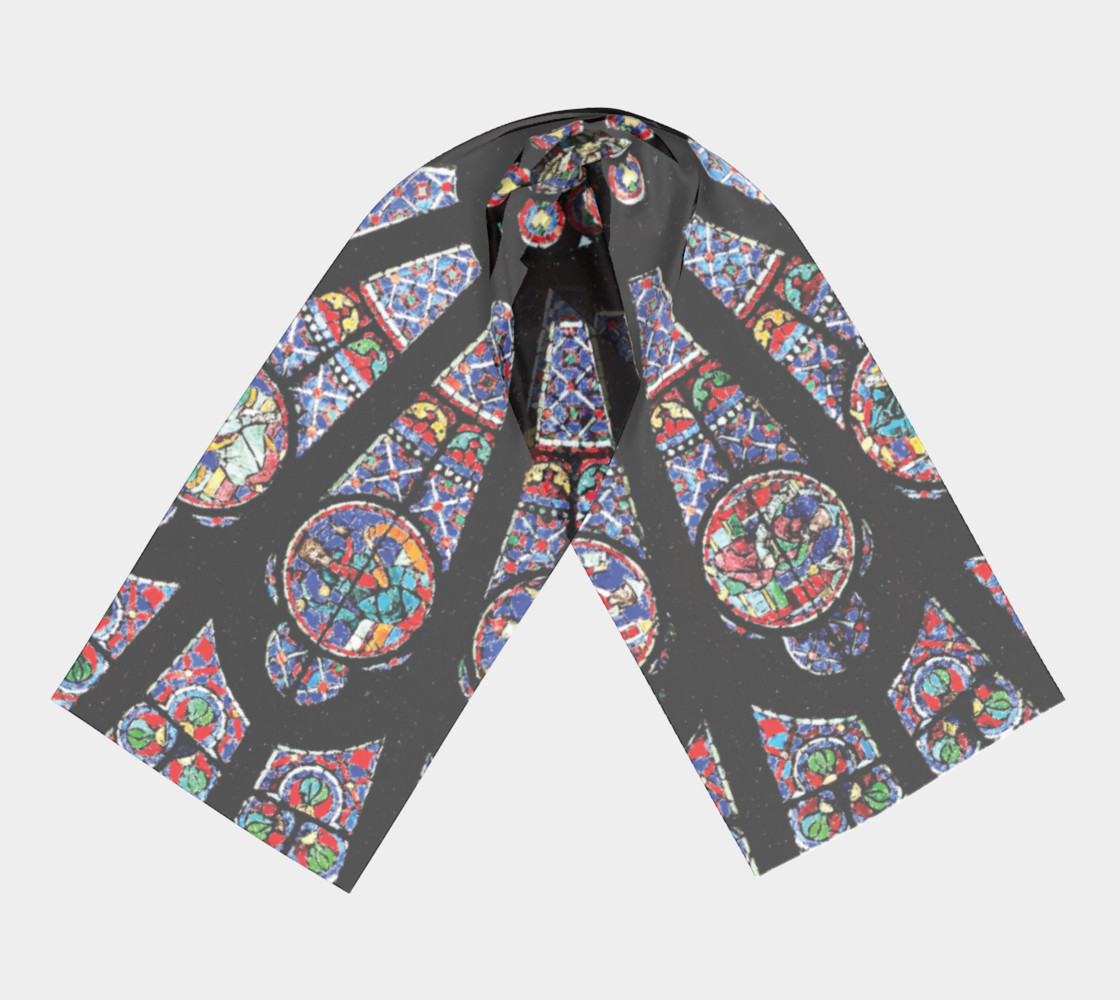 Rose South Window, Notre Dame Paris Long Scarf preview #3