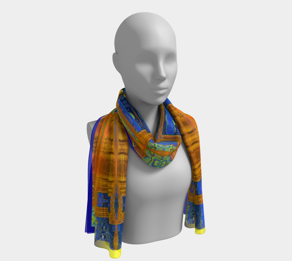 Channeling Vincent / Virtual Vincent™ Multi-Window Print Long Scarf preview #1