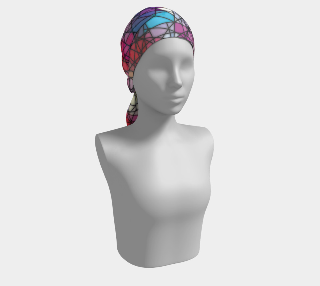 Angular Mosaic Pattern Long Scarf preview #2
