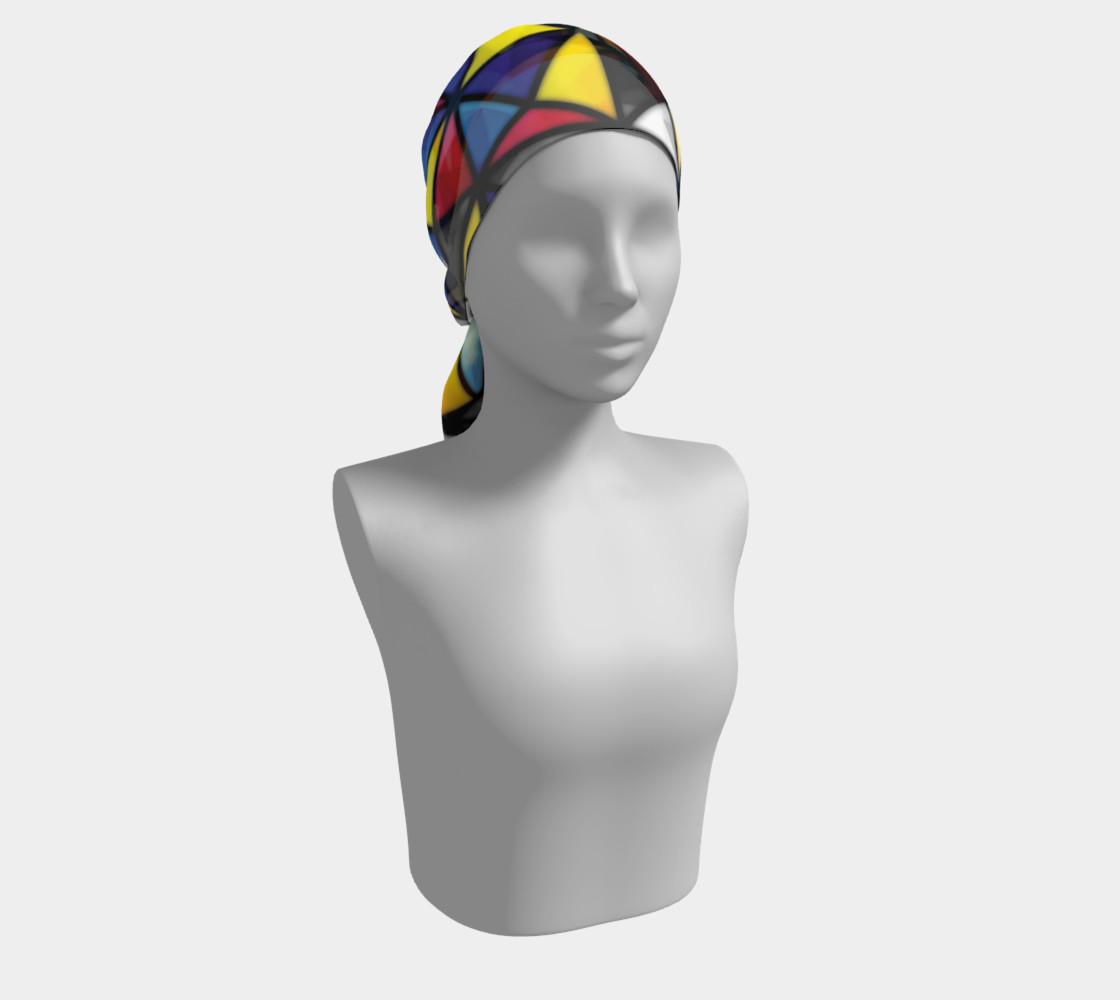 Triangular Mosaic Pattern Long Scarf preview #2