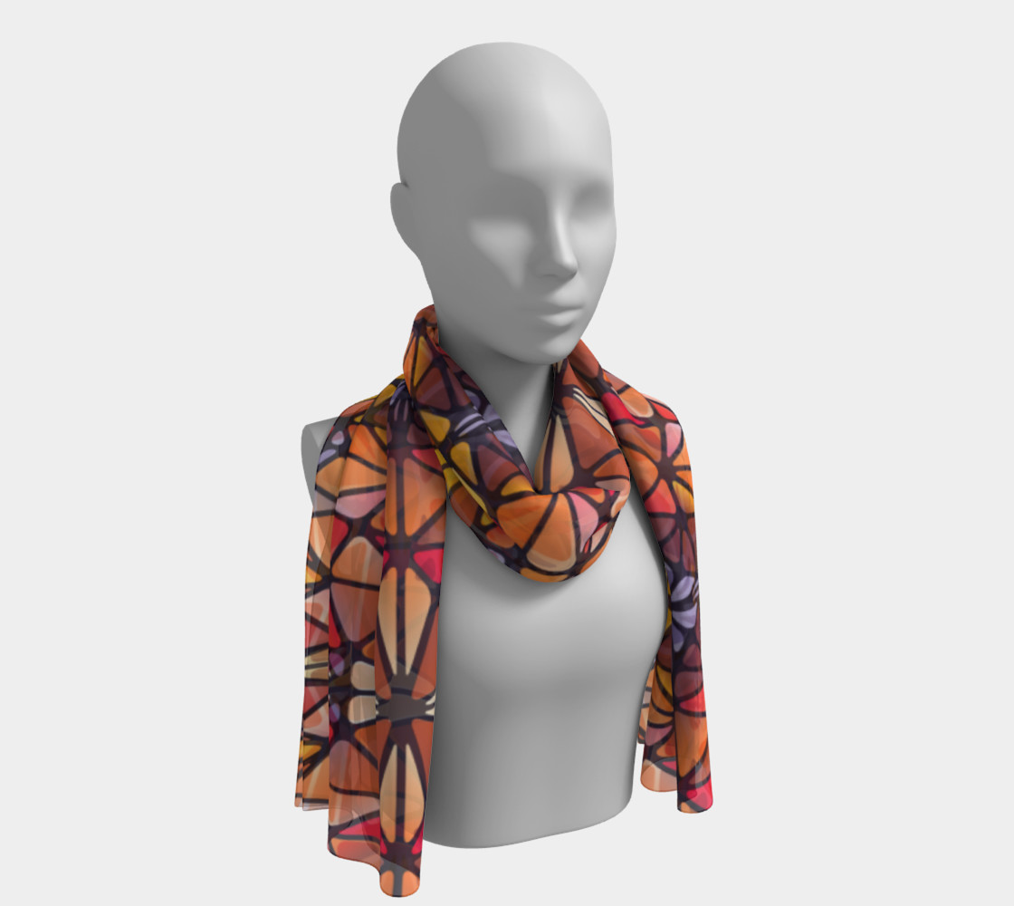 Amber Kaleidoscope Long Scarf preview #1