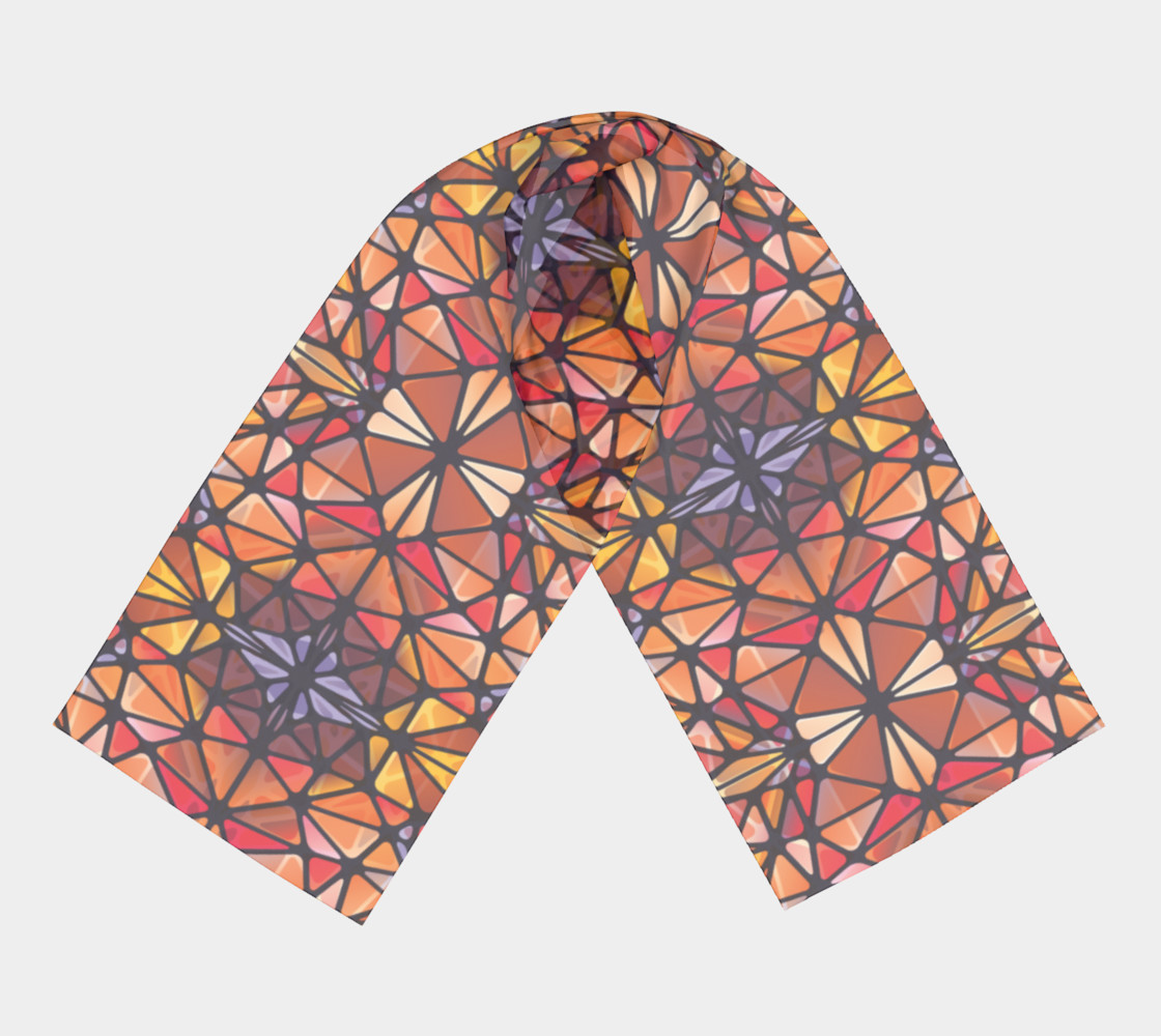 Amber Kaleidoscope Long Scarf preview #3