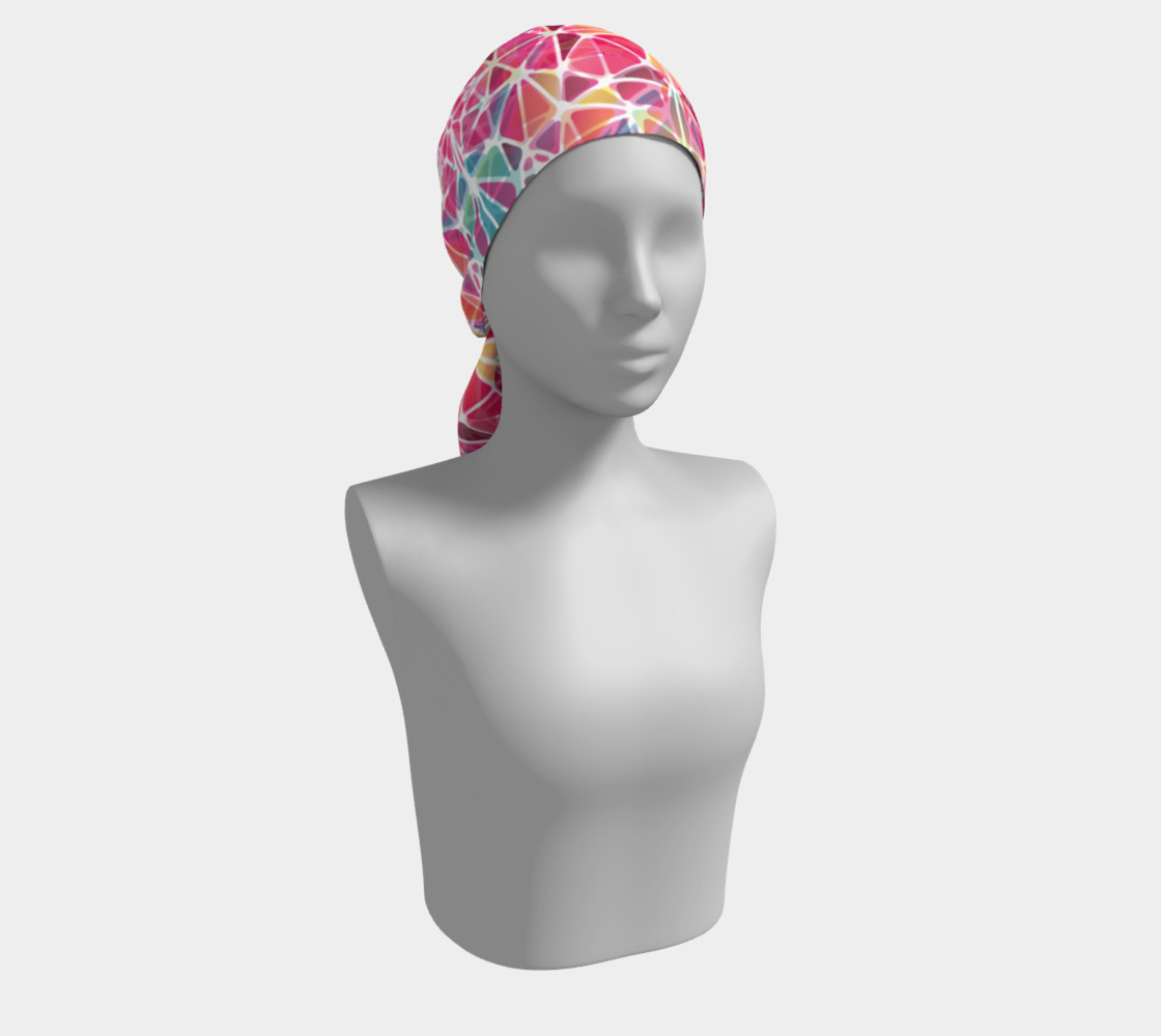 Pink & Blue Kaleidoscope Long Scarf preview #2