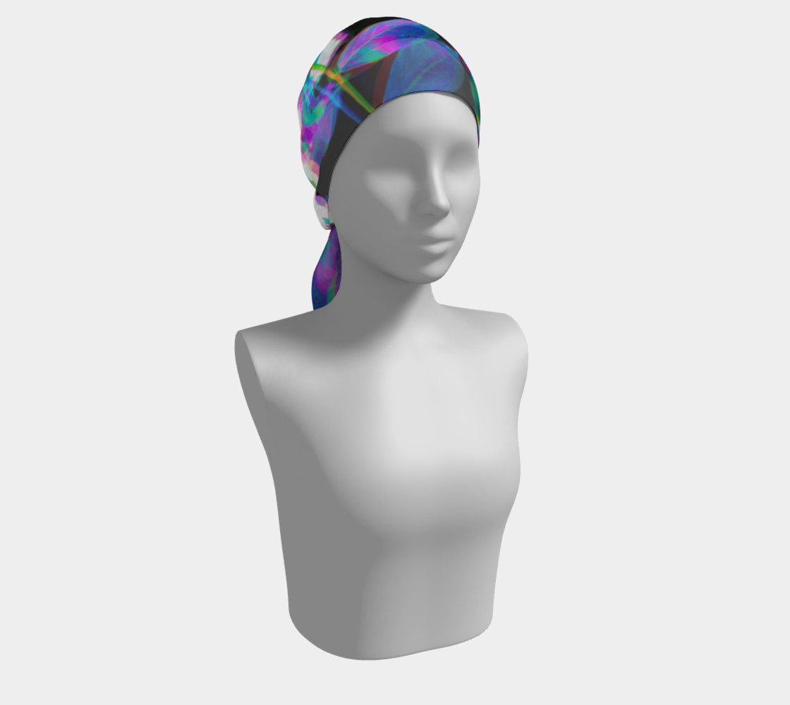 Fluorescent Floral Scarf preview #2