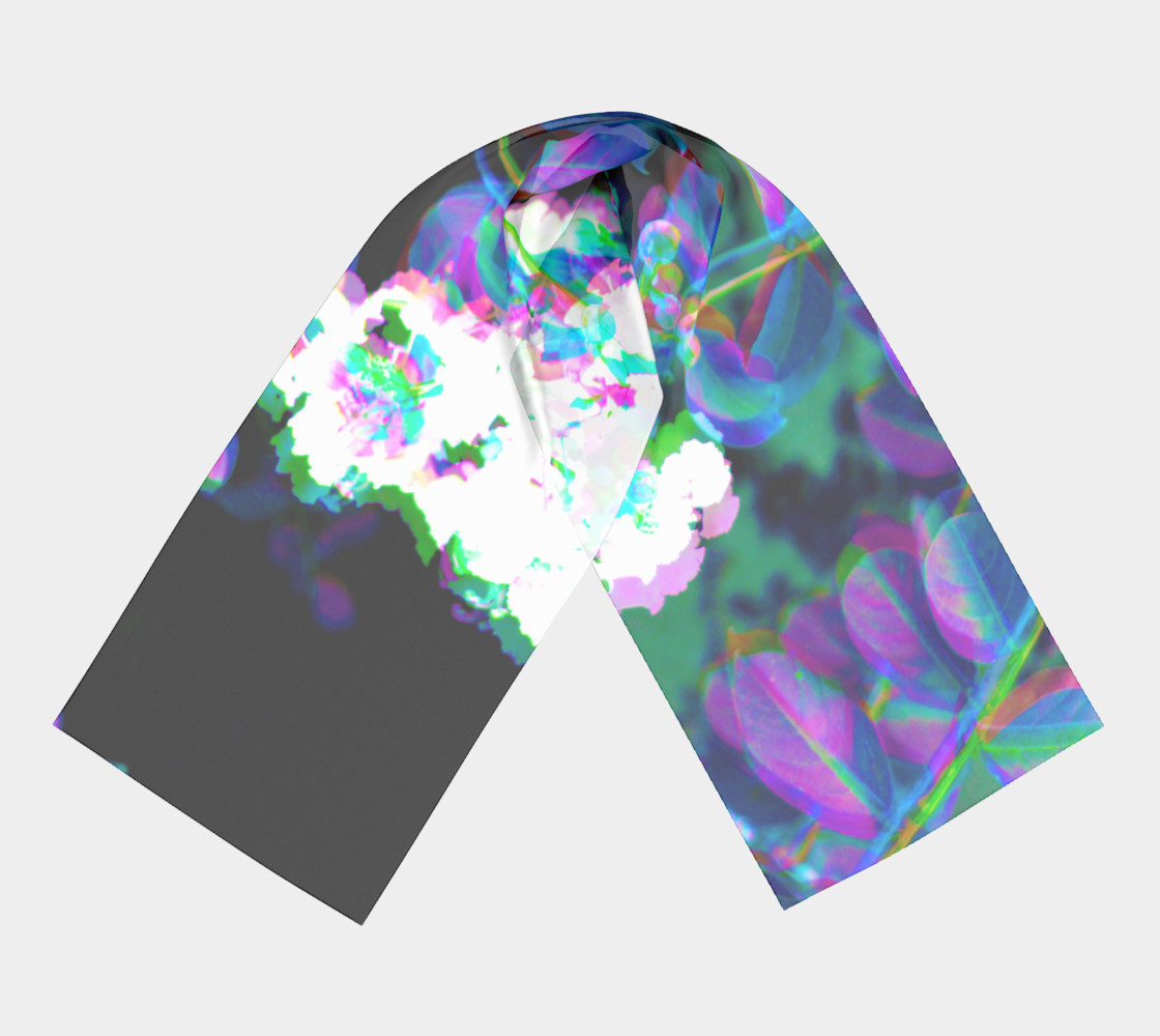 Fluorescent Floral Scarf preview #3