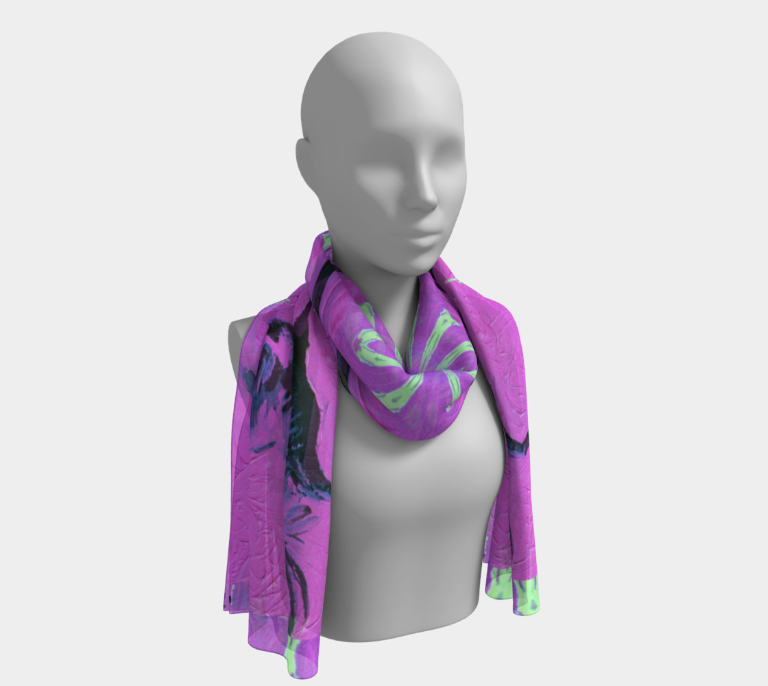 Crane of Paradise Long Scarf preview #1