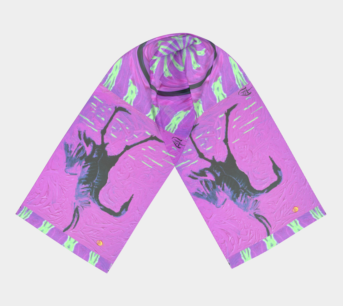 Crane of Paradise Long Scarf preview #3