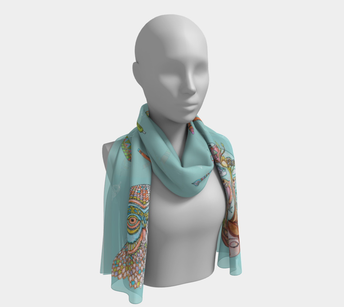 Aperçu de Soul Discovery Coloring Book Scarf #1