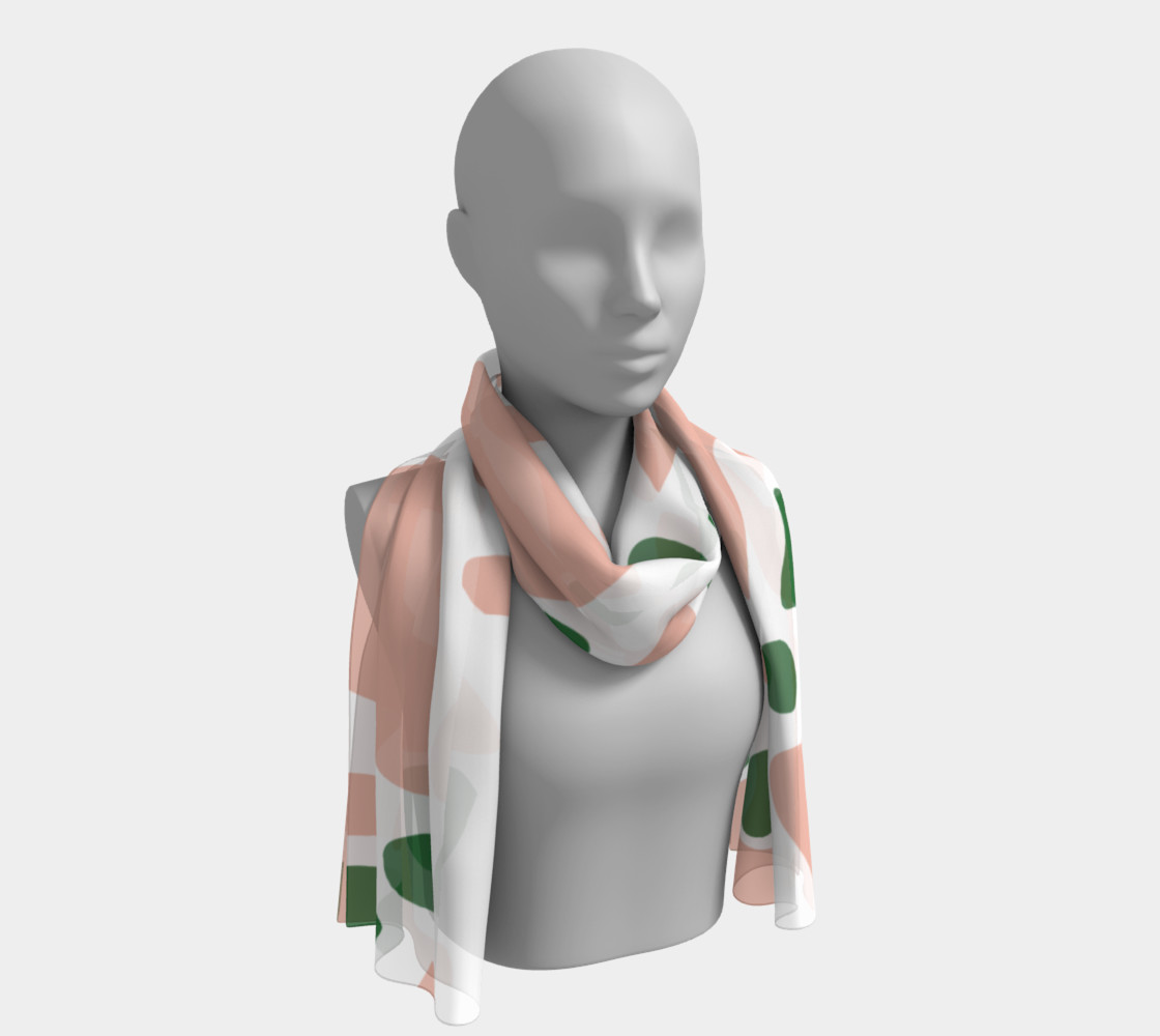 Pink Camouflage Long scarf 3D preview