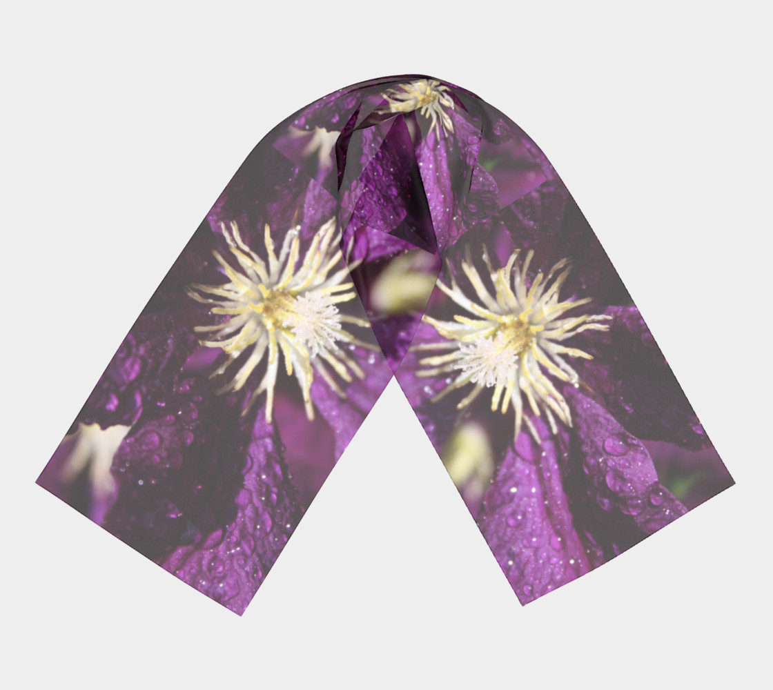 Purple Clematis with Droplets preview #3