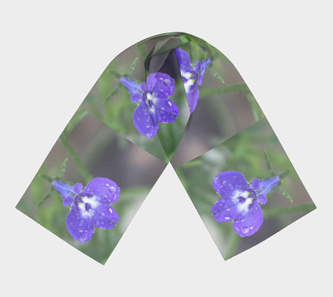 Blue Lobelia with Droplets preview #3