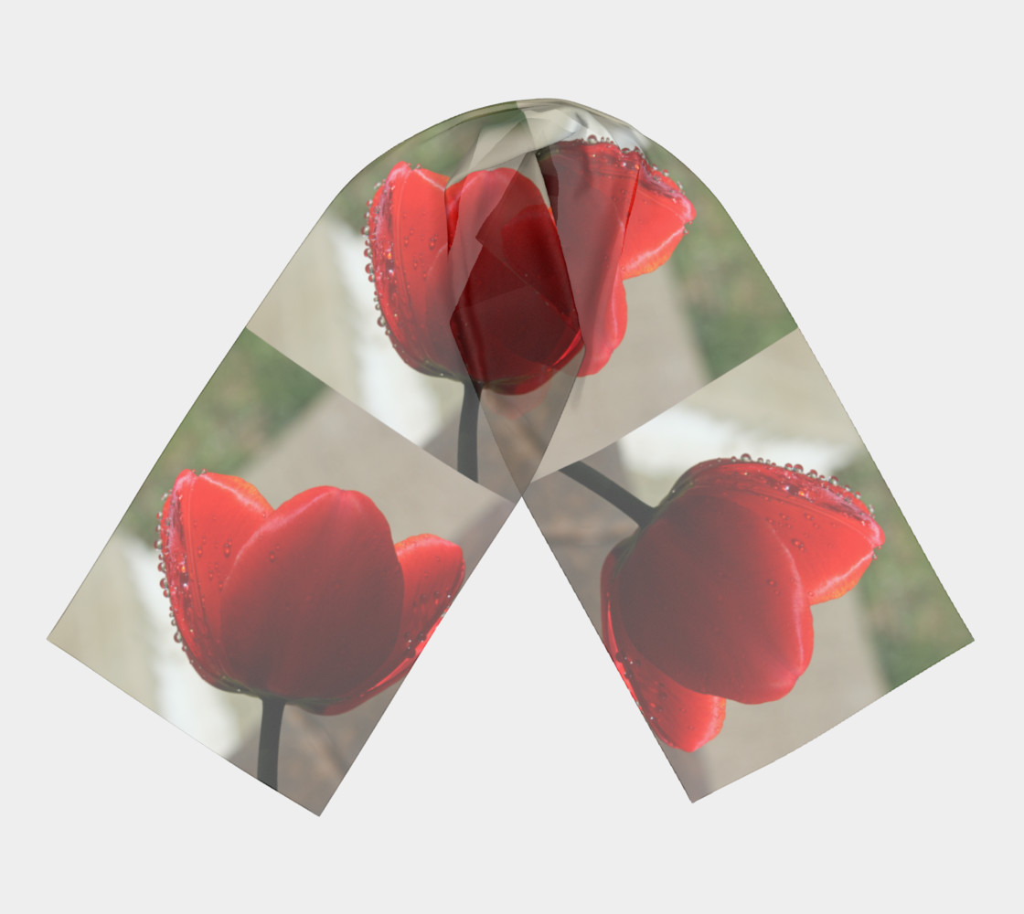 Aperçu de Red Tulip with Droplets #3