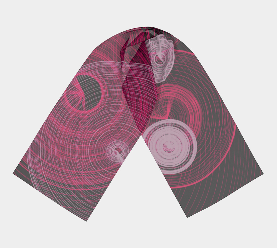 Circles Long Silk Scarf preview #3